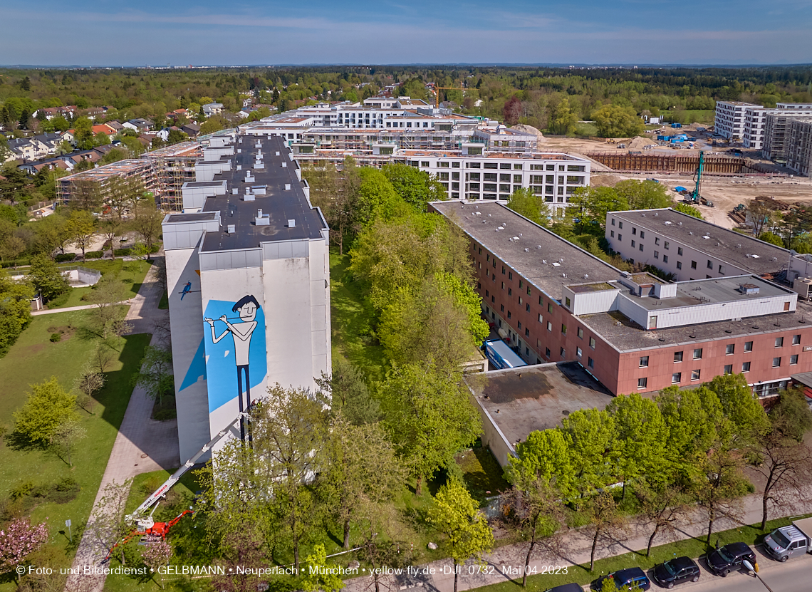 04.05.2023 - Graffiti am Karl-Marx-Ring 75 in Neuperlach